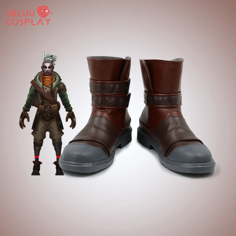 SBluuCosplay LOL Ekko Cosplay Shoes Custom Made Boots