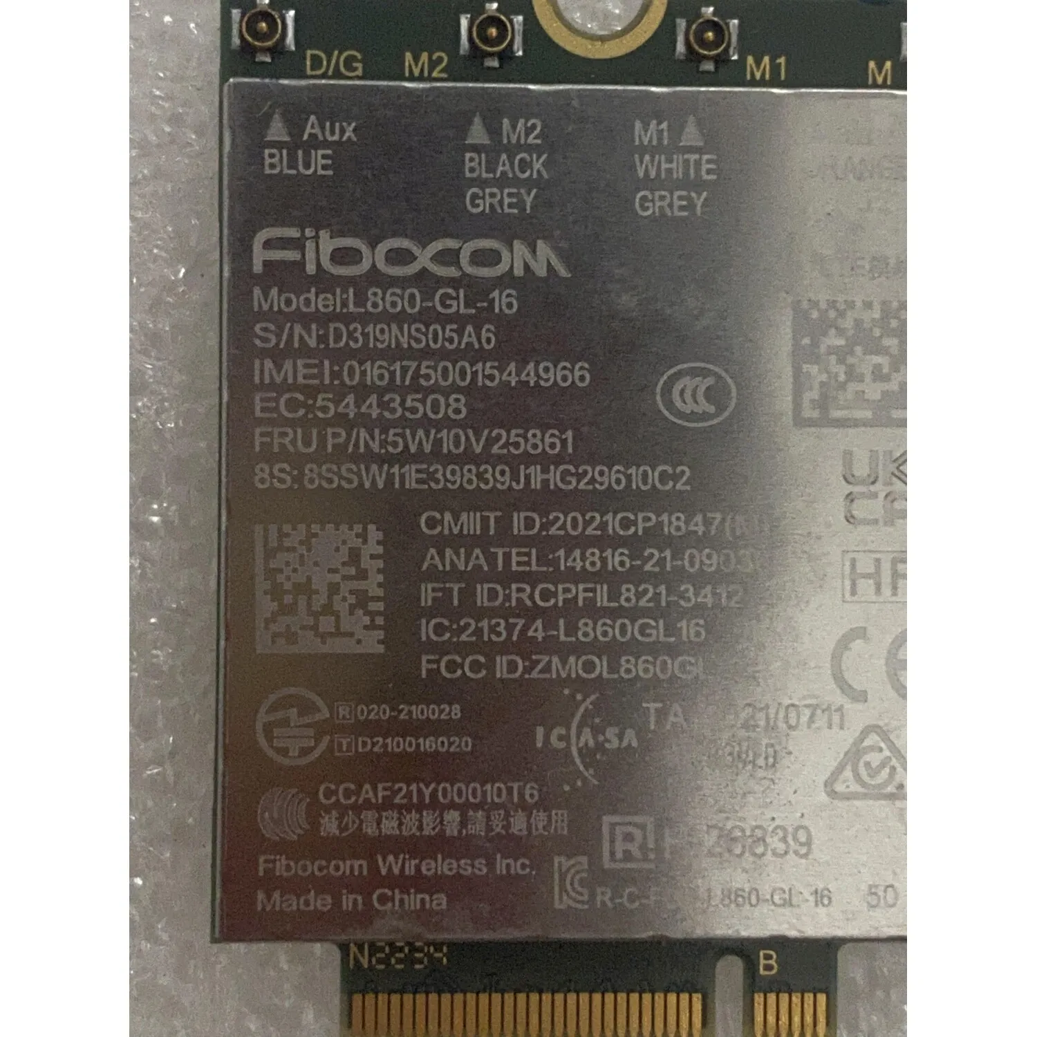 Network Card for ThinkPad X13 L13 Yoga Gen 3 L13 T14s L14 L15 Gen 3 4G module