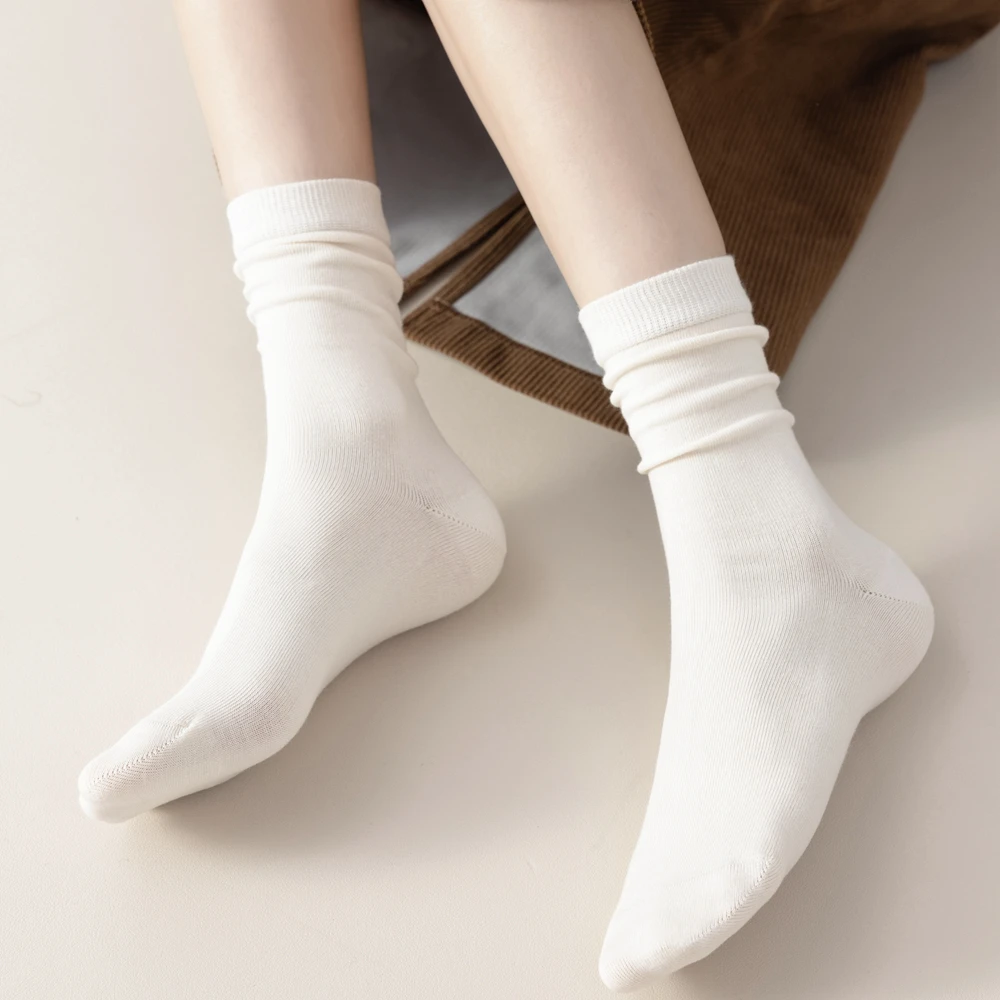 5 Pairs Autumn Spring Women Socks Seamless High Quality Cotton Socks Women Soft Comfortable Crew Socks Ladies