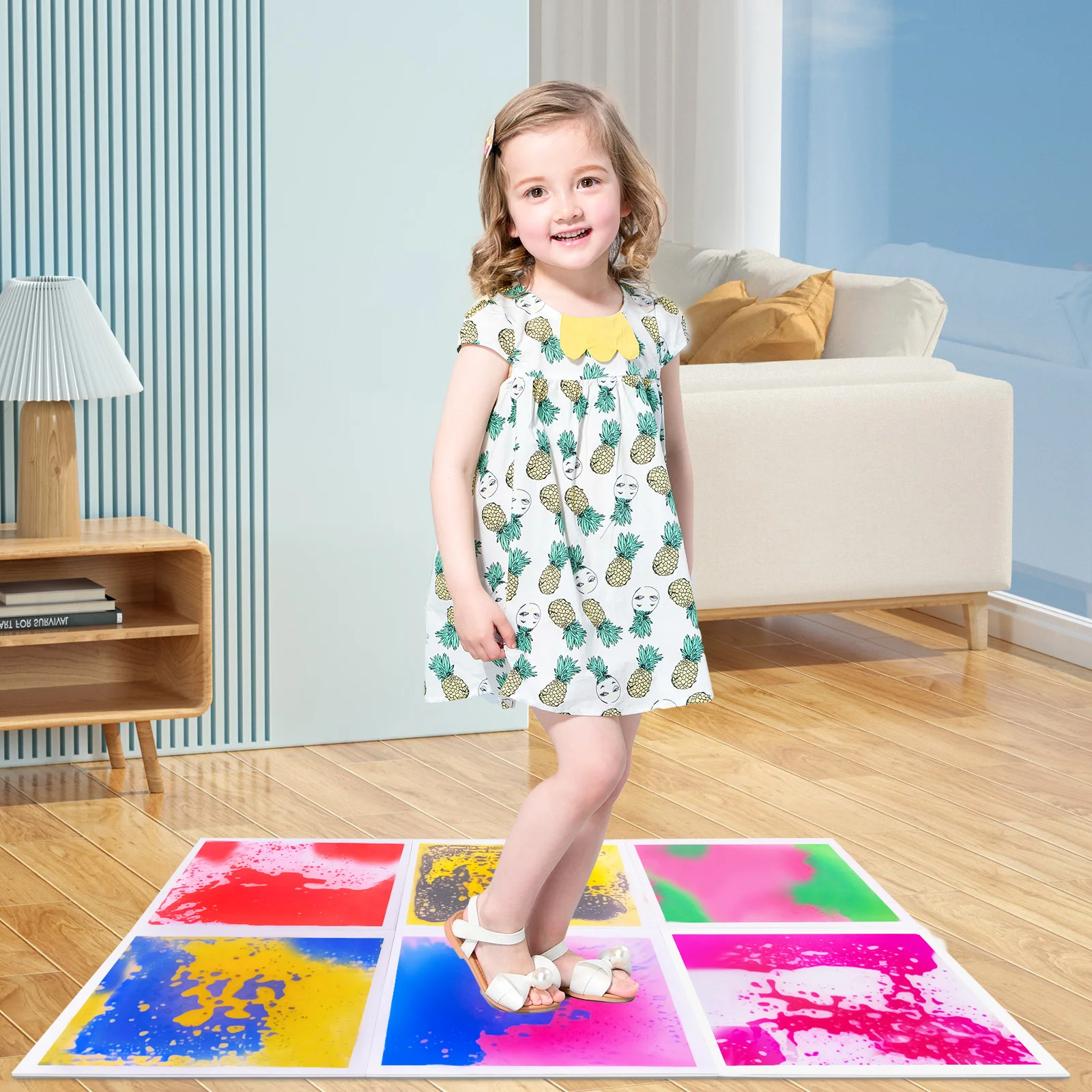 حصيرة حسية للأطفال الصغار بلاط حسي للغرف الحسية للتوحد سجادة لعب تعليمية غير سامة للأطفال المصابين بالتوحد #1