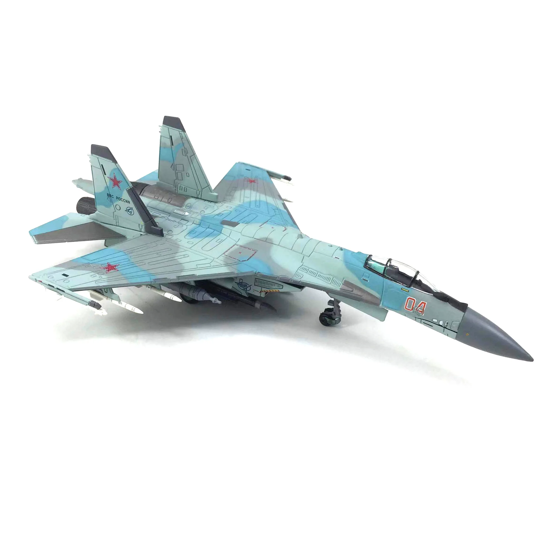 مقياس 1:100 سلاح الجو الروسي Su-35 طائرة هجوم مقاتلة معدنية مقاتلة نموذج عسكري عرض موقف جمع هدية ديكور صغير