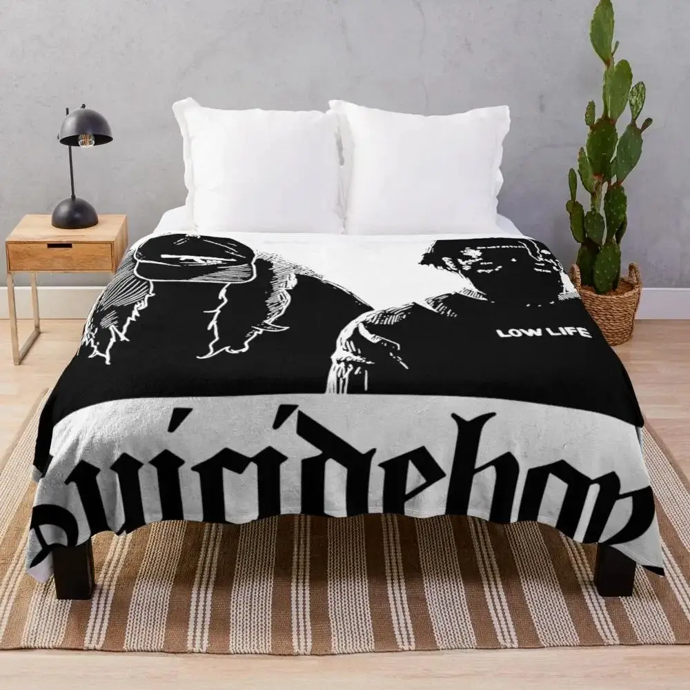 

Плед SuicideboyS Art Outlines, мягкий, пушистый, двусторонний, декоративный плед для дивана, кровати, кушетки