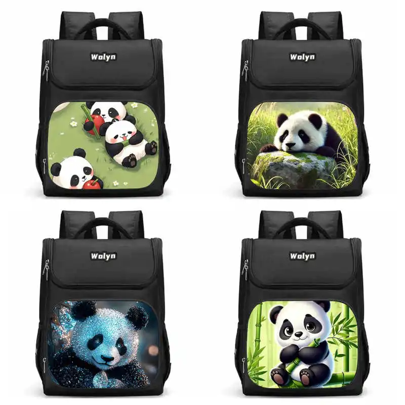

Kids Cartoon Giant Panda School Bags Boys Girls Commuter Backpack for Pupil Students Large Capacity Storage Bag Bookbags