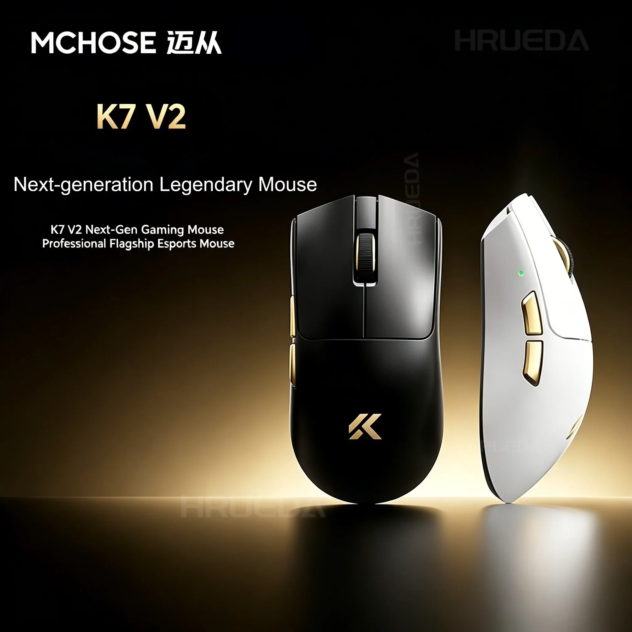 MCHOSE K7 V2 Ultra+ 8K Polling Rate PAW3955 TI Tri Mode Wireless Gaming Mouse 50000DPI RGB Magnetic Charging Dock Nordic 54L Sup