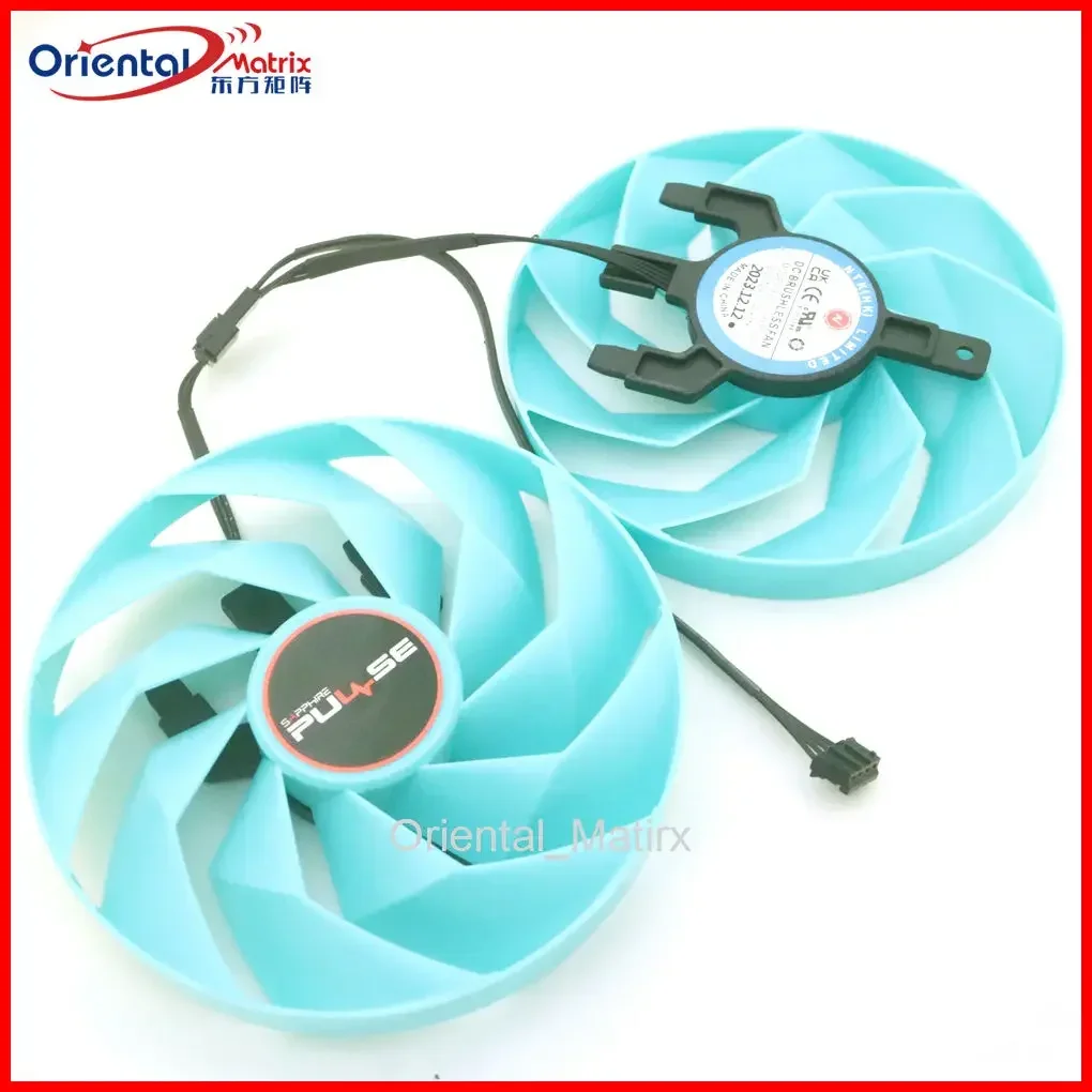 2pcs/Lot FD10015M12D 12V 0.45A 95mm VGA Fan For Sapphire RX7800XT PULSE Graphics Card Cooling Fan