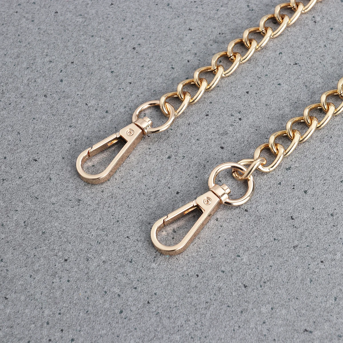 女性バッグチェーン 120 センチメートル Pu メタルハンドバッグ財布クラッチサッチェルメッセンジャーアクセサリーシルバーブラック