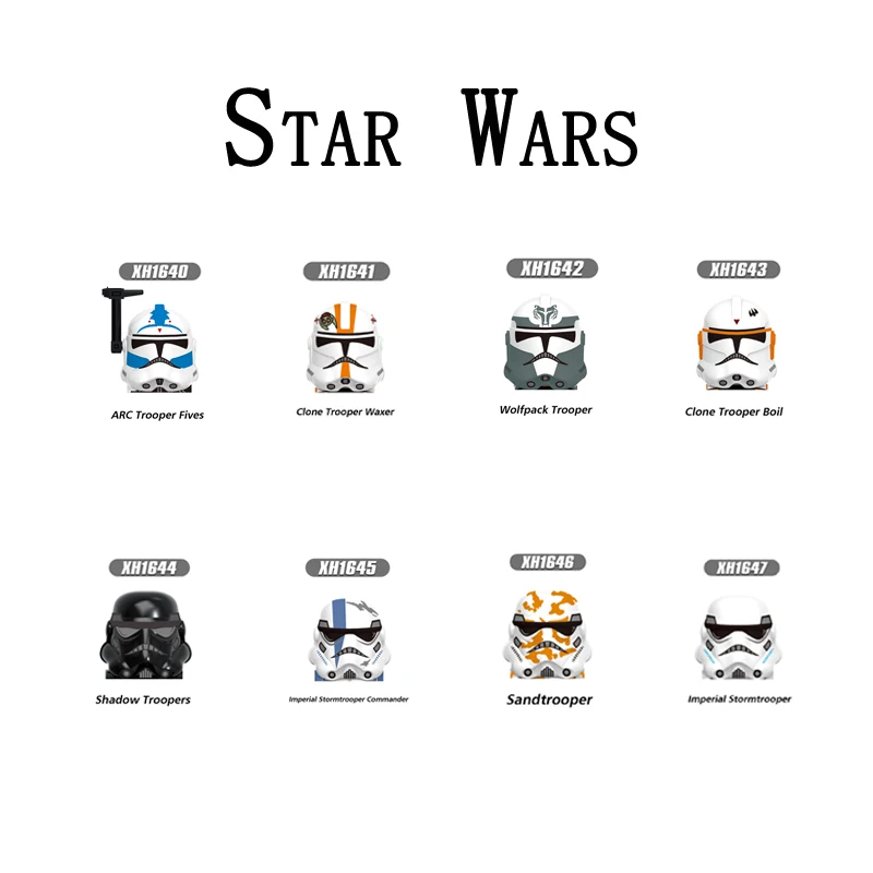 

Building Blocks X0305 Brick Figure Figurines X1640 X1641 ARC Trooper Fives Clone Trooper Waxer Wolfpack Trooper X1642