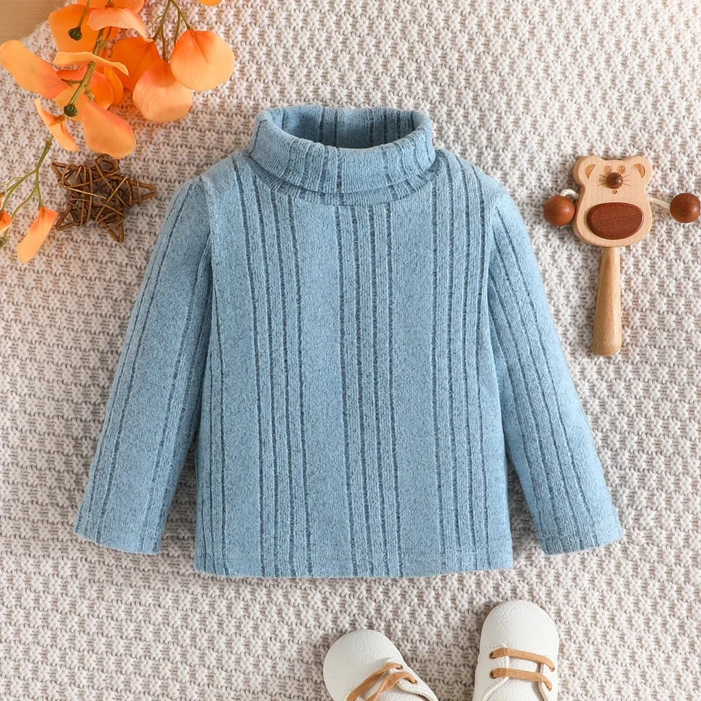 3PCS Set Ootd Terno for Newborn Baby Unisex Boy Girls Top 3-24 Months Fashion Long Sleeve Tee Warm Sweater Winter