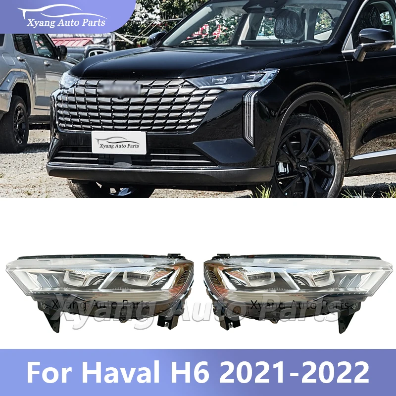 LED Front Headlight Assembly For Haval H6 2021 2022 Car Accessories With Turn Signal 4121101XKN01A  4121100XKN01A