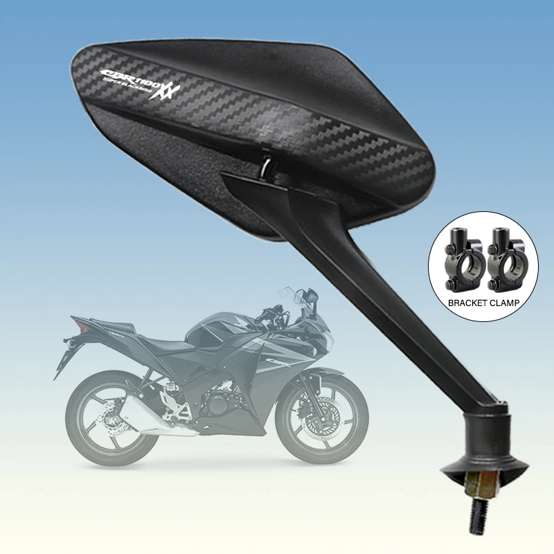 

2 шт./пара антибликовые выпуклые зеркала заднего вида для мотоцикла, вращающиеся 8 мм для Honda CBR500R 600RR CBR1100XX CBR FIREBLADE CB650R