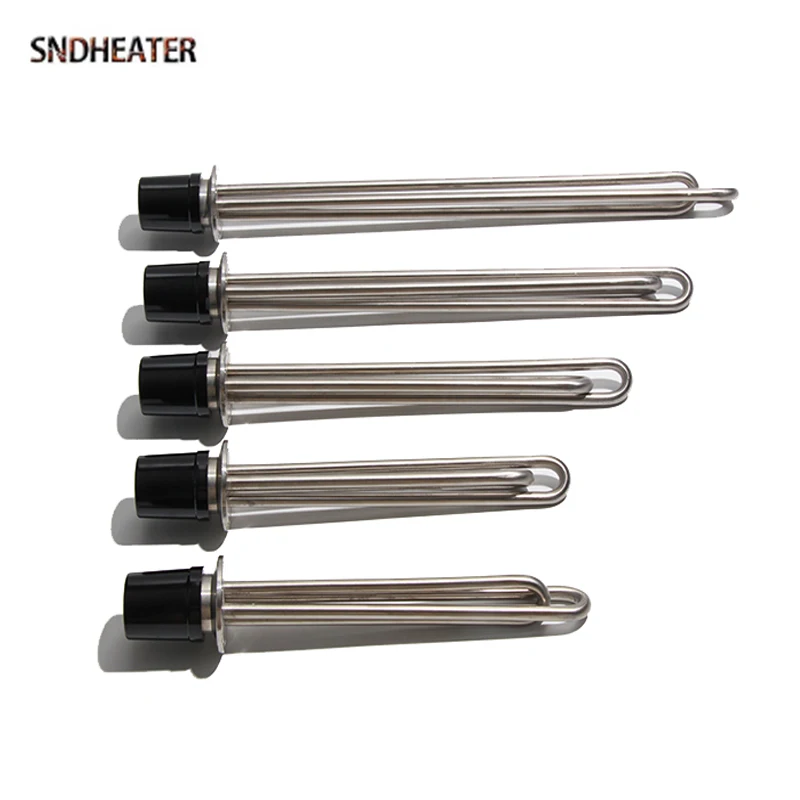 SNDHEATER 1.5Inches Tri Clamps 220V Brewing Heating Element Flange 1.5/2.5/3.5/4.5/5.5KW 360MM Tank Heater Instant Boiling Pipe