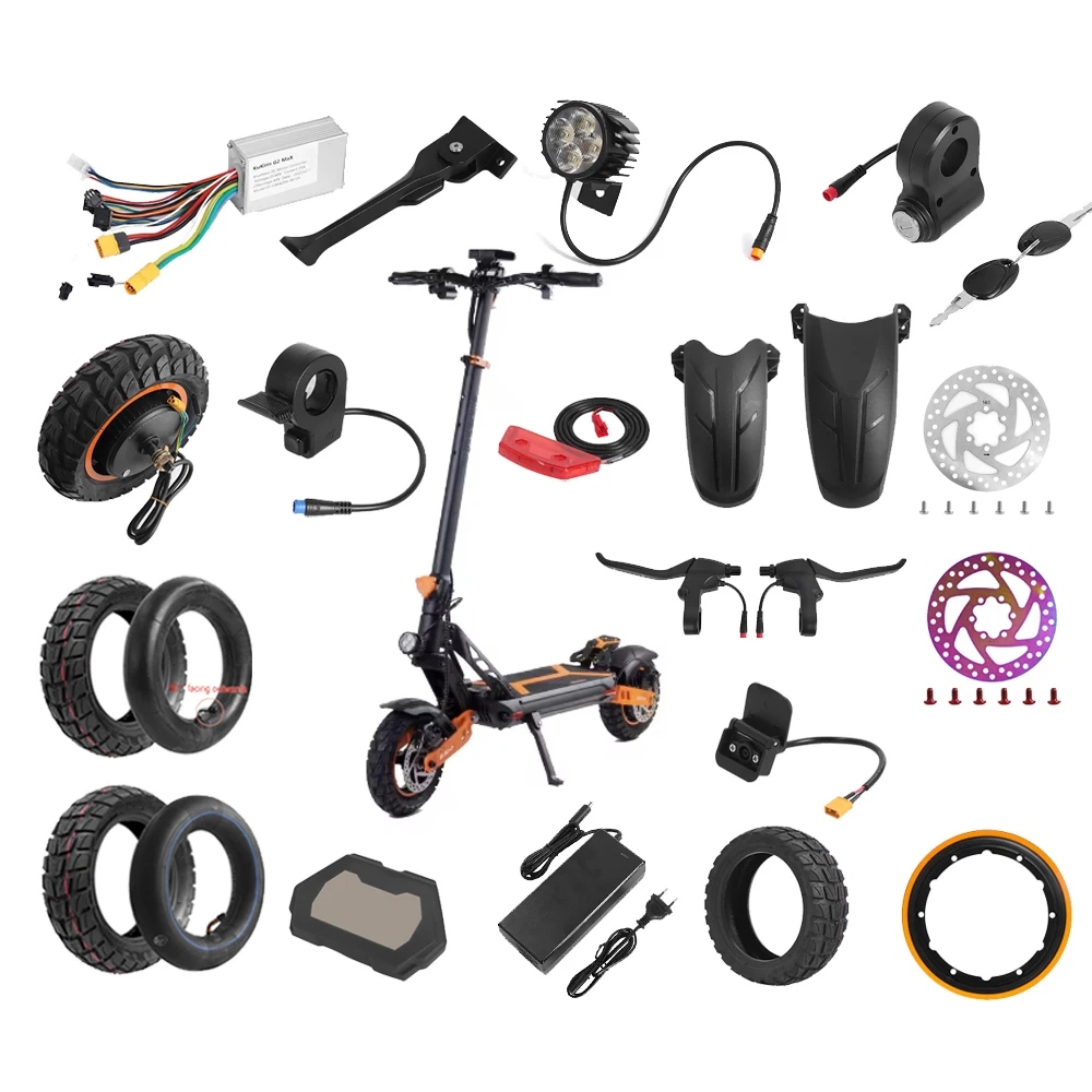 Controlador roda paralama lanterna traseira pé suporte farol de freio a disco para Kukirin g2 max e-scooter acessórios de reparo