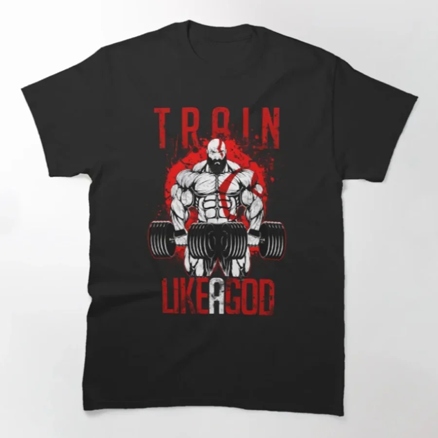 

Train Like A God Sparta Gym Fitness Workout T-Shirt 100% Cotton O-Neck Summer Short Sleeve Casual Mens T-shirt Size S-3XL
