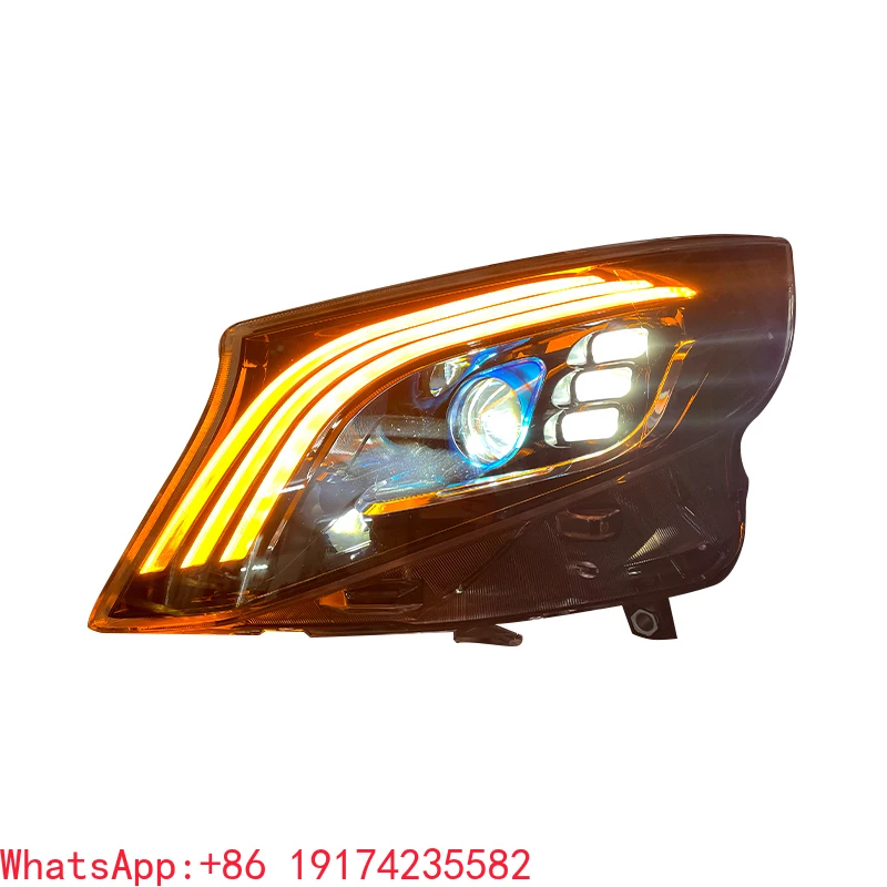 

Hot Sale Vito Headlight Assembly Vito Maybach Daytime Running Lights Modified V-class Car Headlight