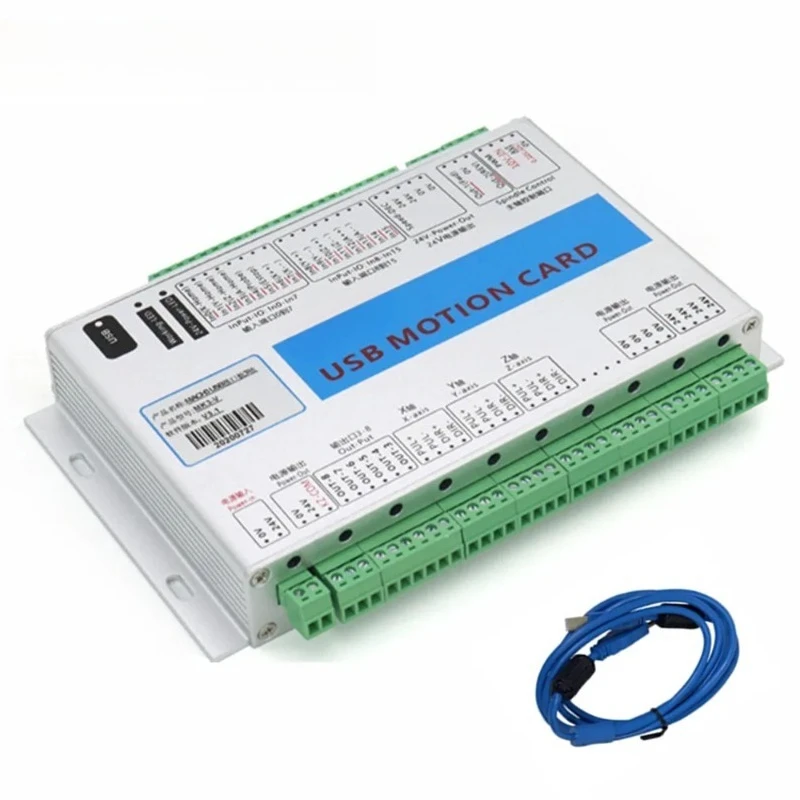 3/4/6 Axis USB/Ethernet Mach3 CNC Motion Controller, 2000KHz Breakout Board Support Windows 10/7/XP