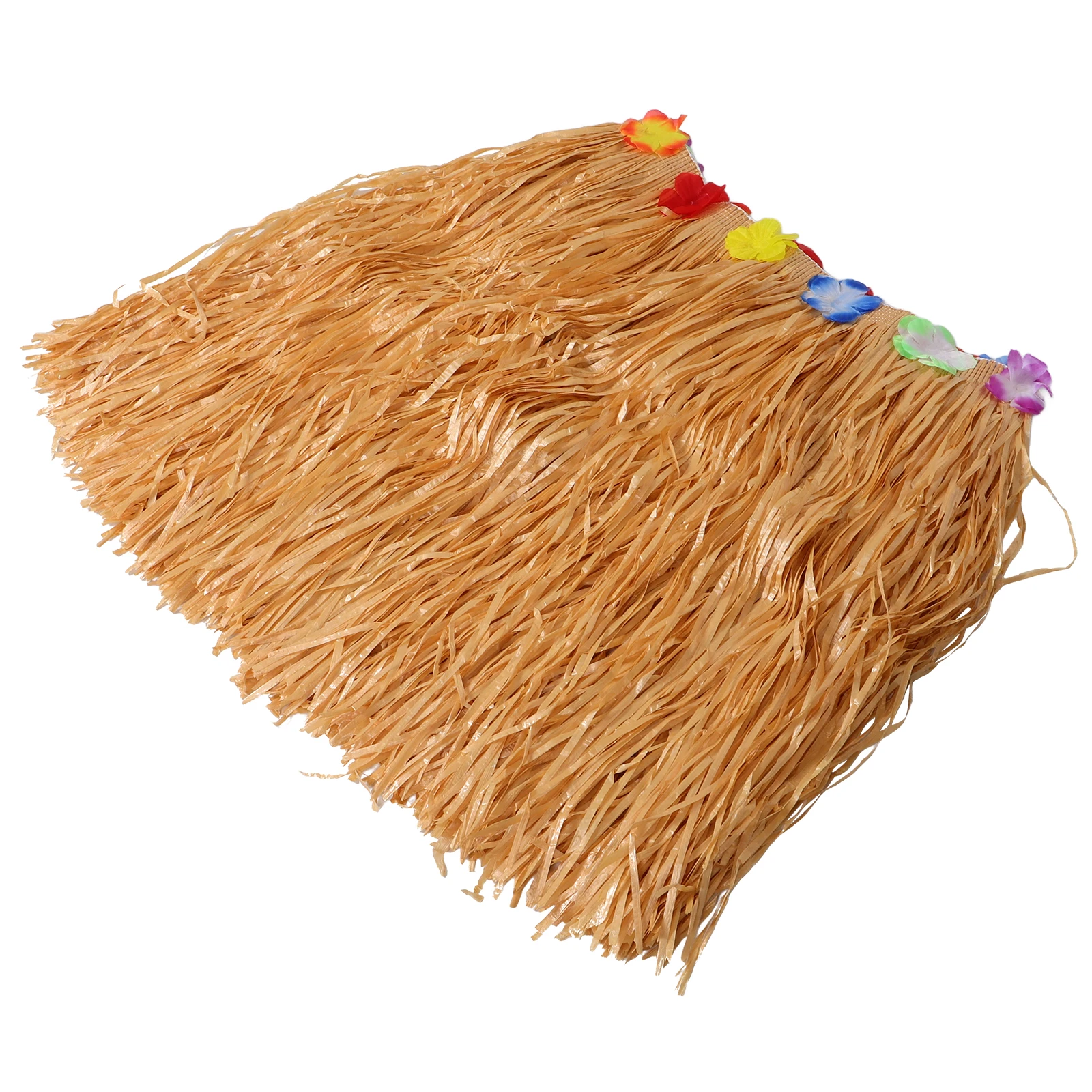 

Grass Skirt Decorations Hawaiian Luau Table Skirts Tropical Garland Silk Cloth Festive Beach Theme