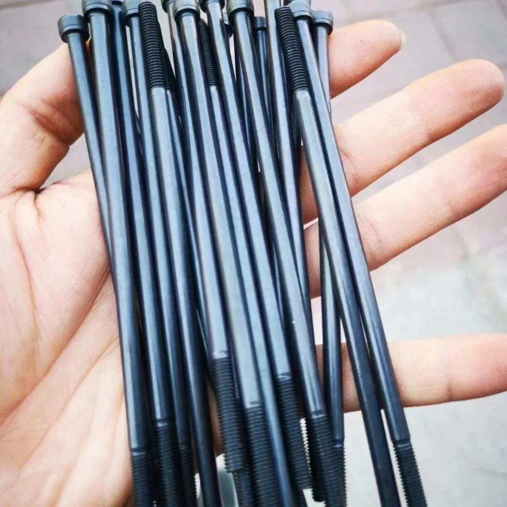 High Strength Hexagon Socket Screws Black Oxide Finish Din912 Extended Bolts Deep Hole Tightening Hardware For Jinchi M3 To M30