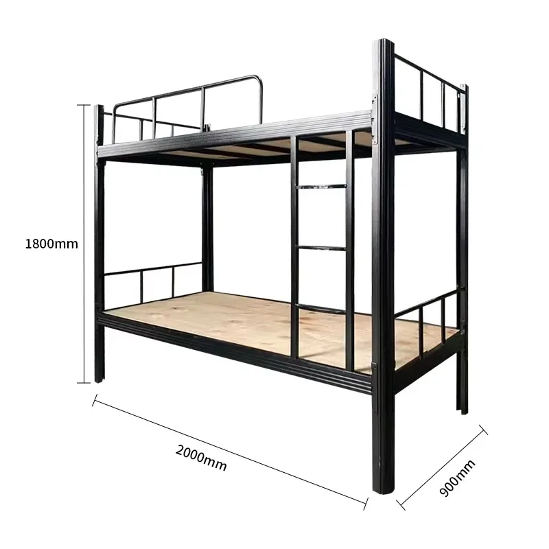 سرير ذو طابقين للبيع سرير حديدي بإطار فولاذي بطابقين مضاءة Superpos En Metal Travailleur Lit Adulte Superpos #4
