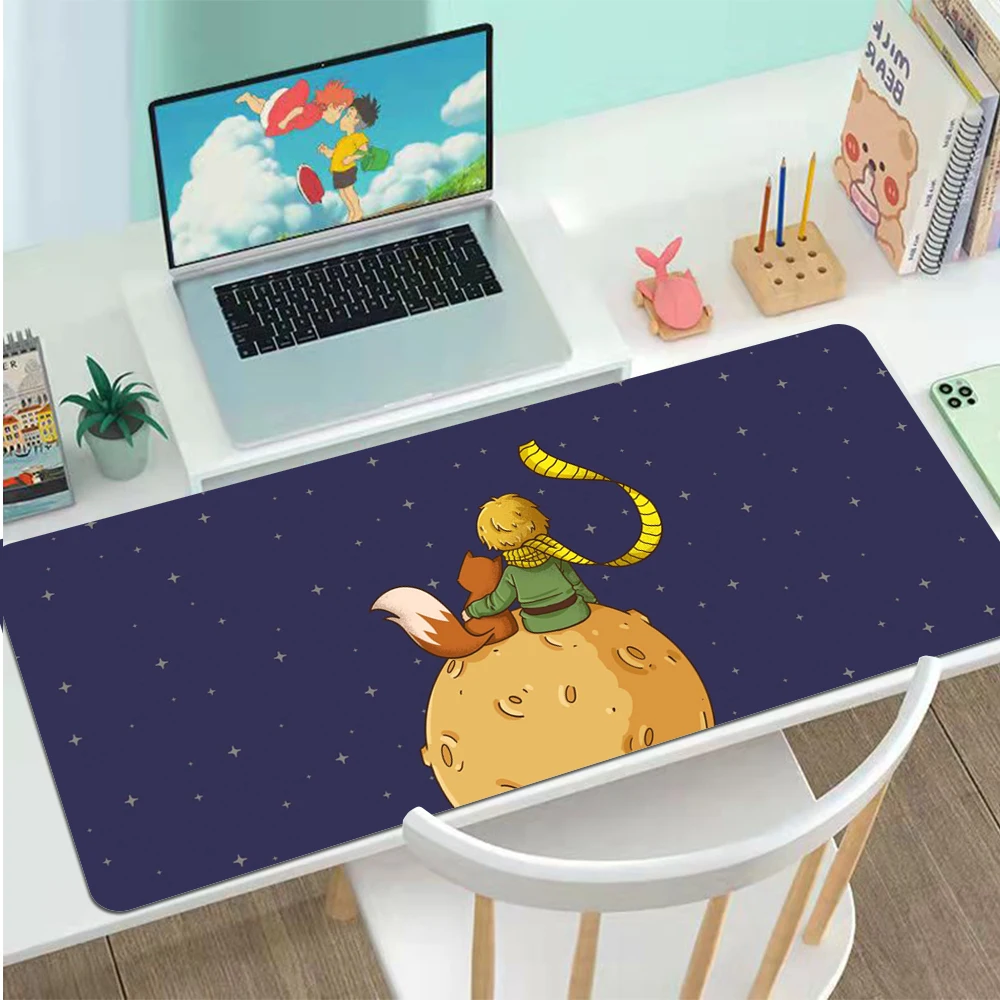 Mousepad The Little Prince and The Fox Kawaii Gaming Accessiores Non-slip Mouse Pad Large Size Mausepad Deskmat Tappetino Mouse