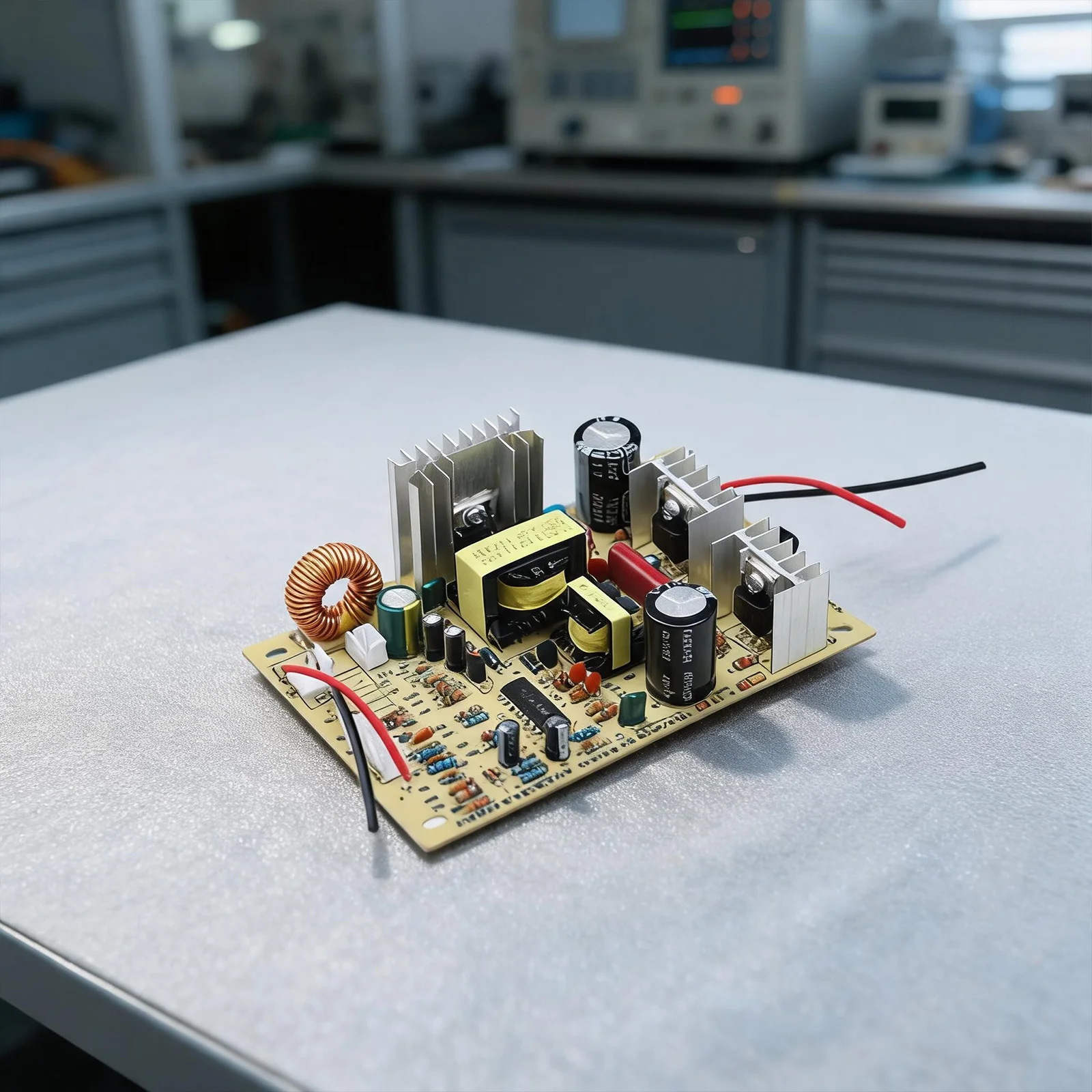 Efficient AC220V to DC12V Power Module for Water Cooling Applications with Multiple Ports 12.2x8.1x4.2cm Dimensions