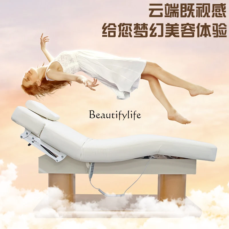 High-End Facial Bed Electric Constant Temperature Heating Massage Spa Multi-Function Bed