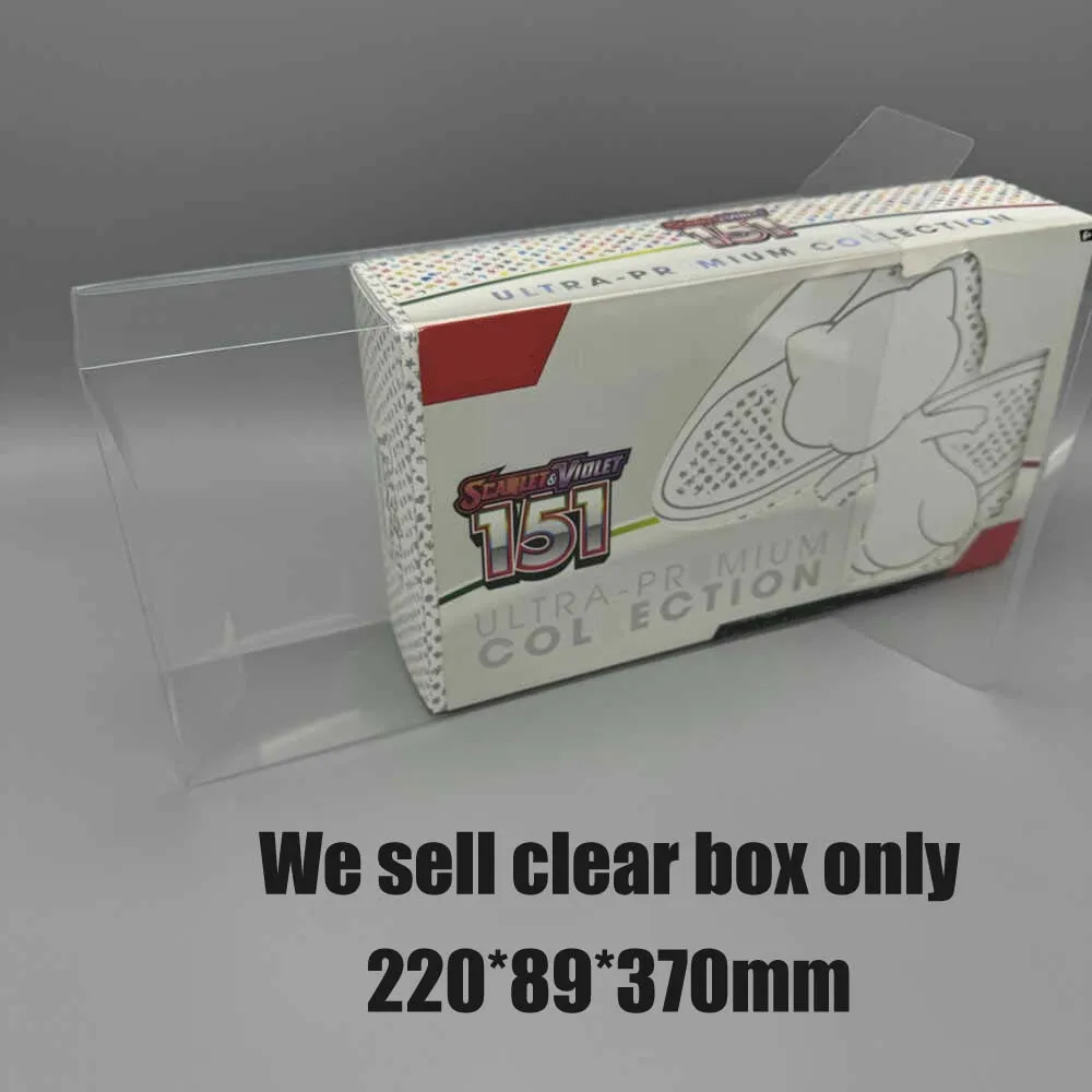 PET Box For Trading Card PTCG SV3.5 151 UPC Dream Replenish Bag US Version Replacement Shell Display Case Protector