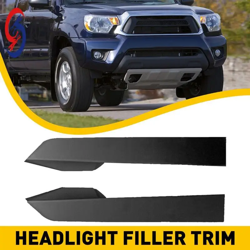 

AEF3-1Pair Car Bumper Filler Decorative Strip Parts For TOYOTA TACOMA 2.7L 4.0L 2012-2015 Black Bumper Trim 52503-04900 52502-04