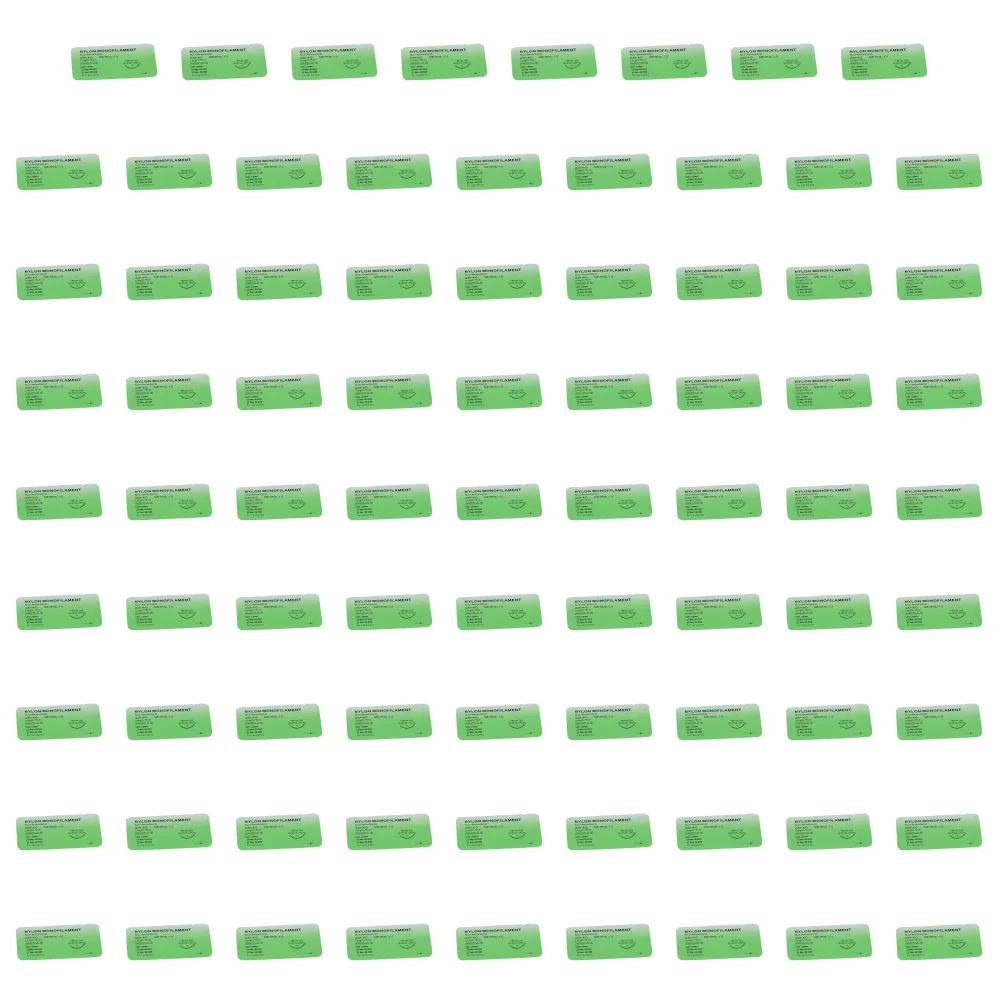 1-100 Stuks 4/0 Medische Monofilament Nylon Individueel Verpakt Veterinaire Praktijk Hechtdraad Kits Voor Hechtdraad Onderwijs Oefeningen