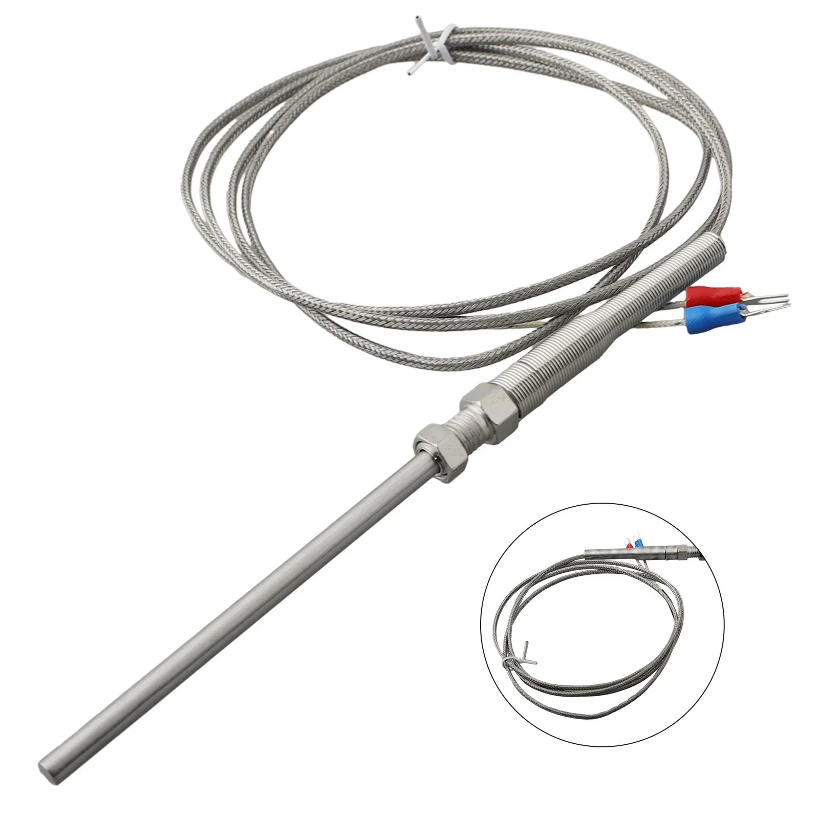 Termocoppia tipo K da 8mm termocoppia tipo K 3/8 \ "NPT 8mm 3/8 \" NPT 8mm termocoppia tipo K acciaio inossidabile nuovo
