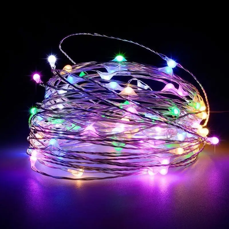 30 متر 20 متر مقاوم للماء USB LED أضواء سلسلة الأسلاك النحاسية الجنية جارلاند ضوء مصباح عيد الميلاد حفل زفاف عطلة الإضاءة ديكور