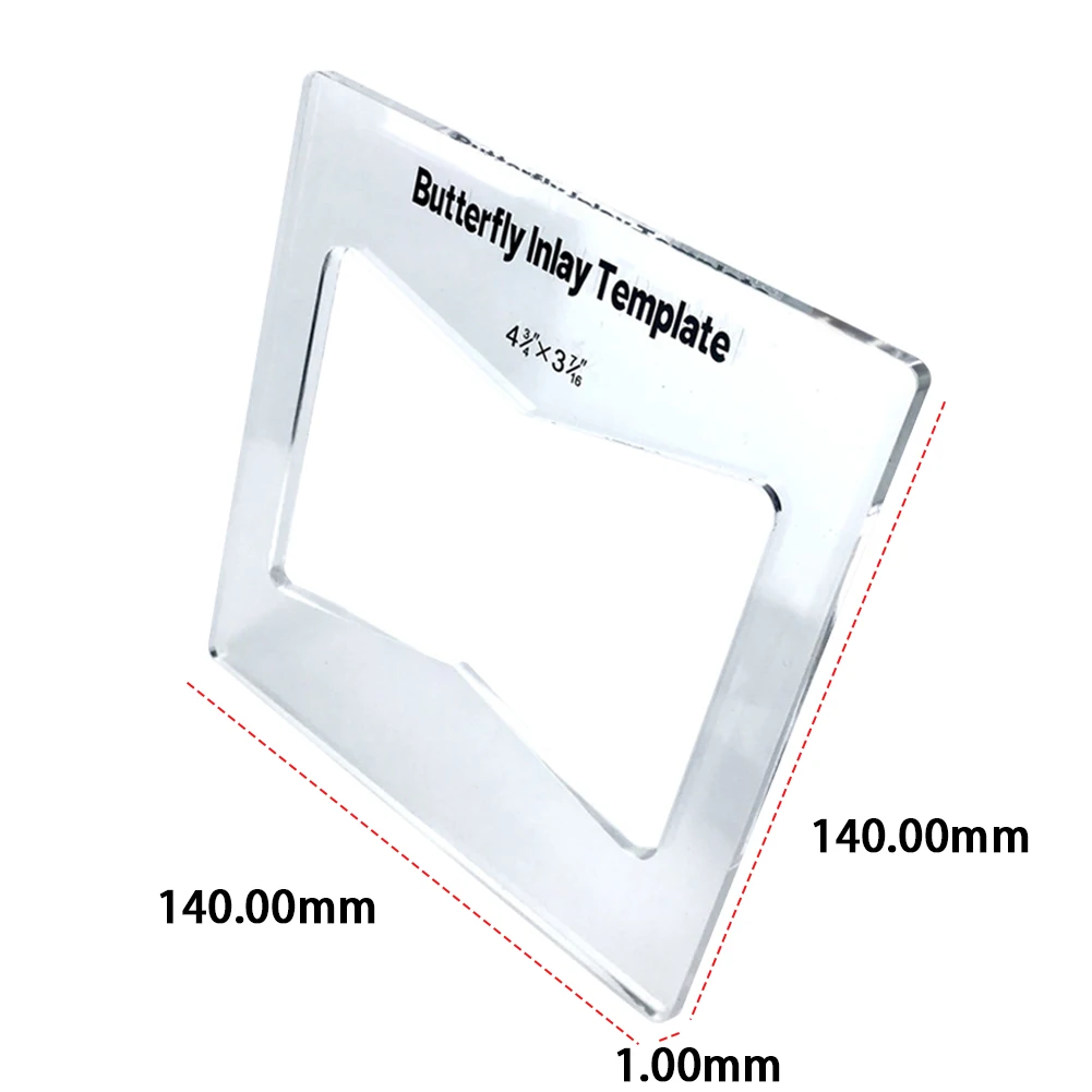 Router Slotting Auxiliary Tool Slot Cutting Wood Bow Tie Template Bow-Tie Joint Woodworking Tool Bowtie Inlay Template