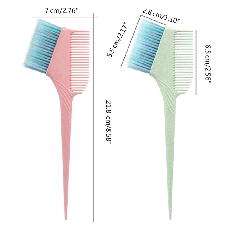 فرشاة مشط لتلوين الشعر مريحة للتطبيق الدقيق لمنتجات الشعر 918D