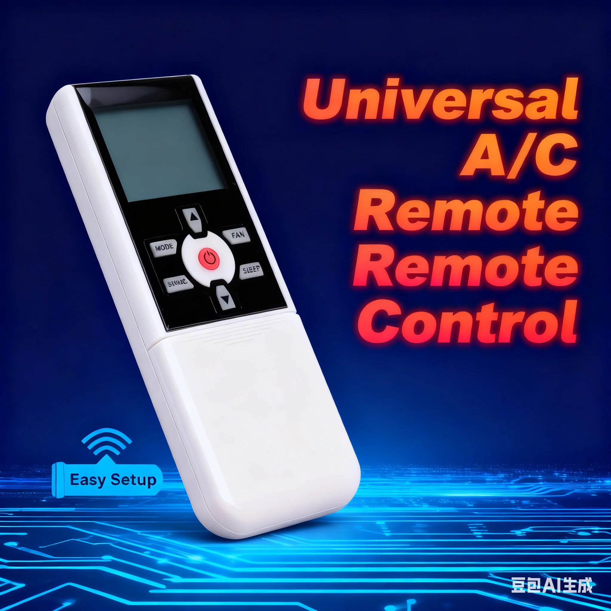 For Levante Saunier-Duval, AC Replacement Remote, Fit R07/BGE/R07B/BGE/RG07G/BGE, No Programming, Anti-Scratch ABS.