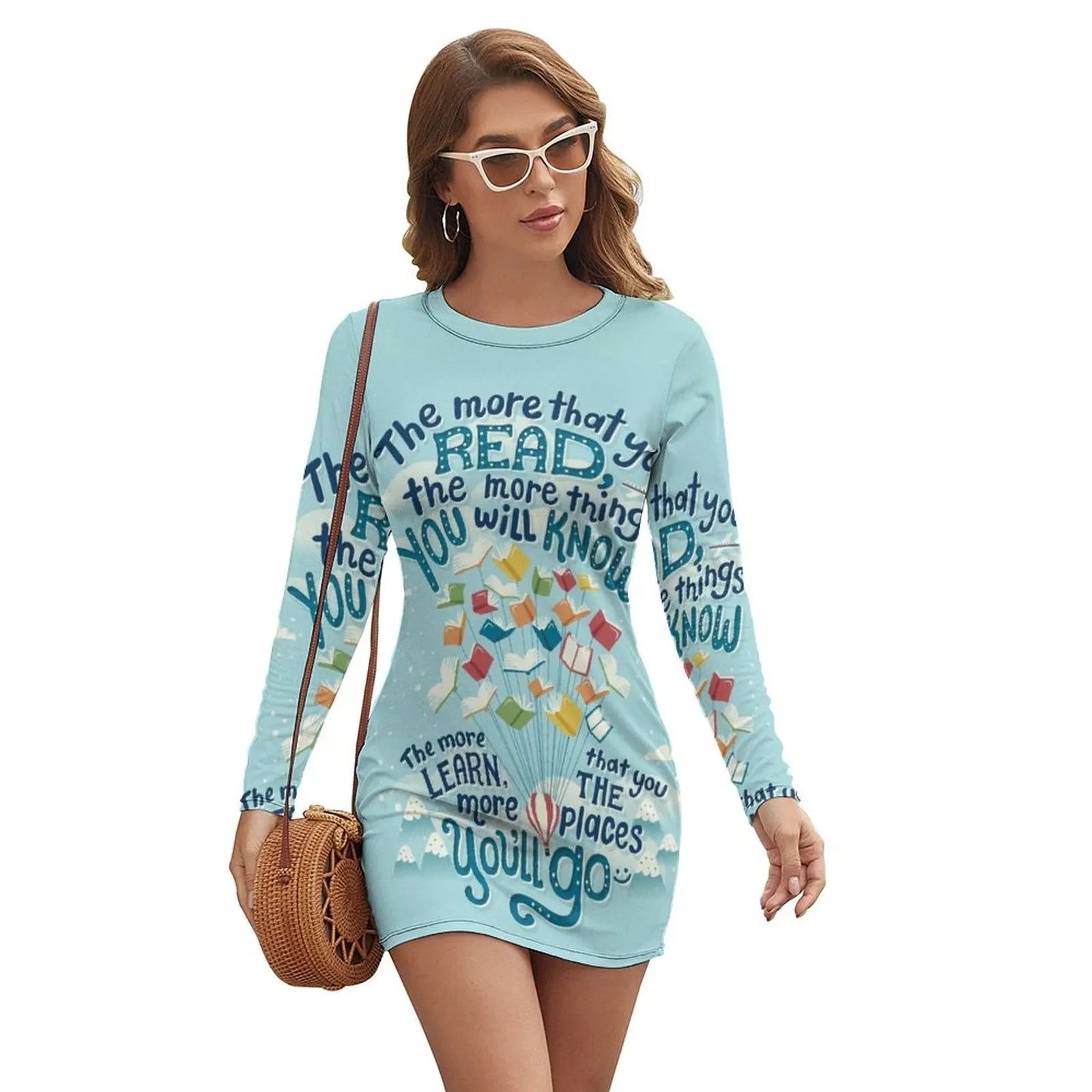 

Go places Long-sleeved Dress dresses for womens 2024 dress for women