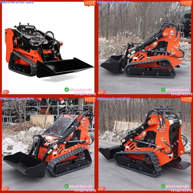 CE Certificate High Performance Skid Steer Loader Durable Small Engineering Machine with Flexible Steering for Various