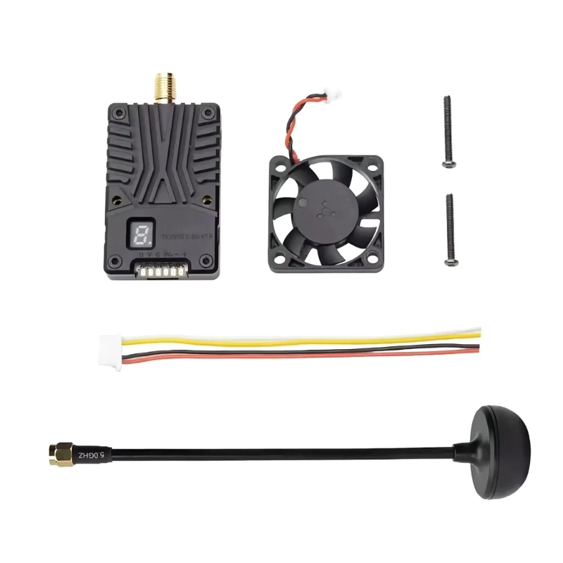 

Video Transmitter TX2500 5.8G 2.5W 48CH Mapping Support 56CH For ATOMRC Built-in Cooling Fan Powerful with LED Display