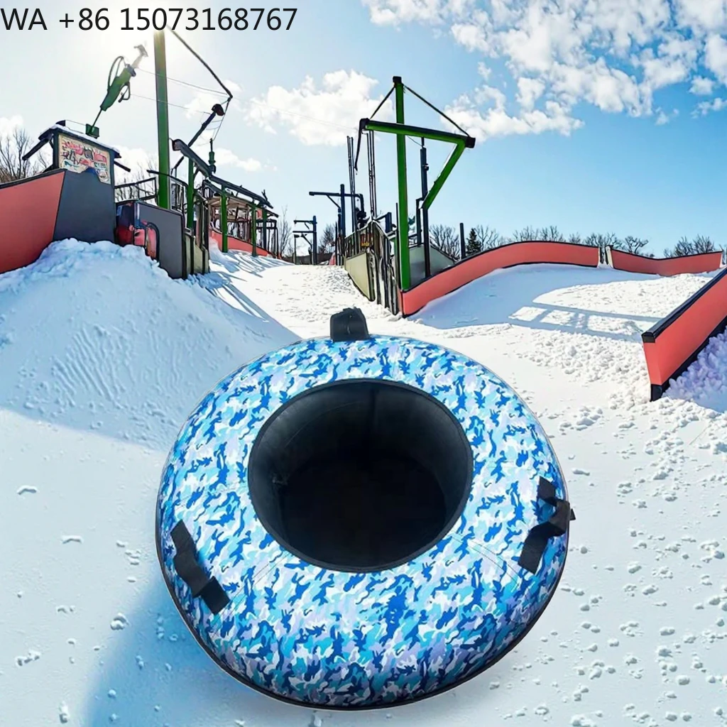 

Winter Snow Tube Heavy Duty for Adults Women Men Dry Skiing Durable With Reinforced Seat for Mountain Trips