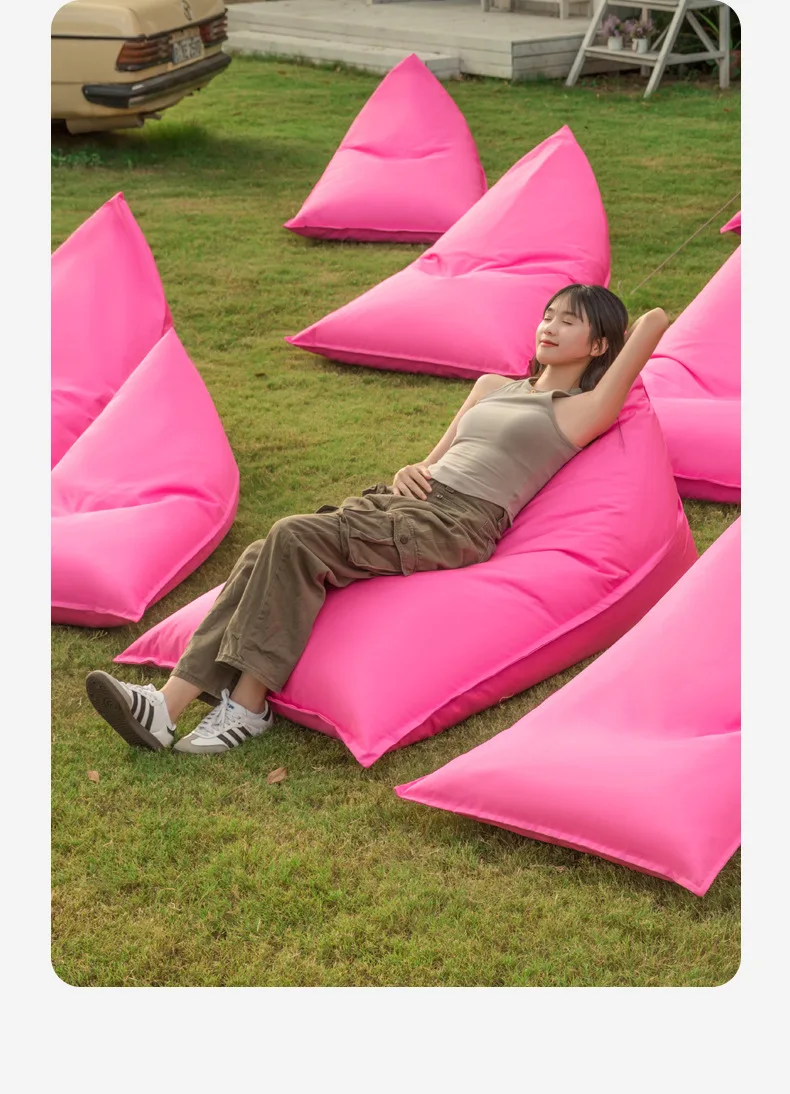 Lazy Sofa Outdoor Single Recliner Camping Lunch Break Bean Bags Internet Celebrity Bar Outdoor Picnic Sleeping Couch