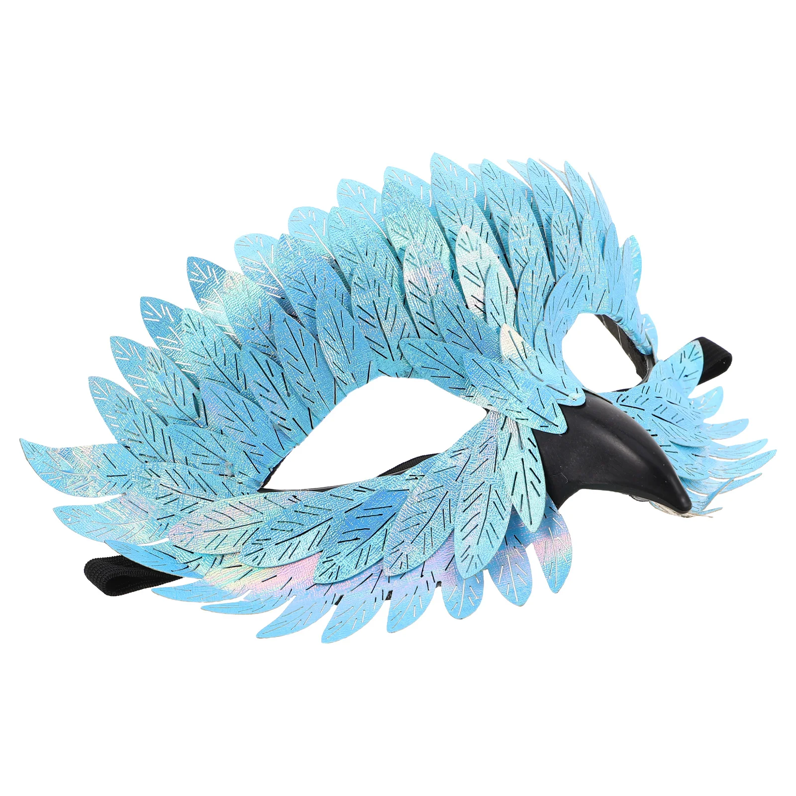 

Halloween Beak for Adults Unique Bird Owl Inspired Masquerade Party Costume Sky Blue Lightweight Comfortable Face for Events