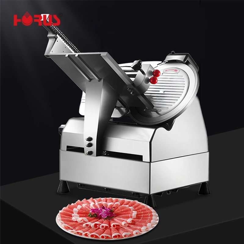 HORUS automatic frozen bacon electric meat slicer for frozen rib eye steak cutting machine