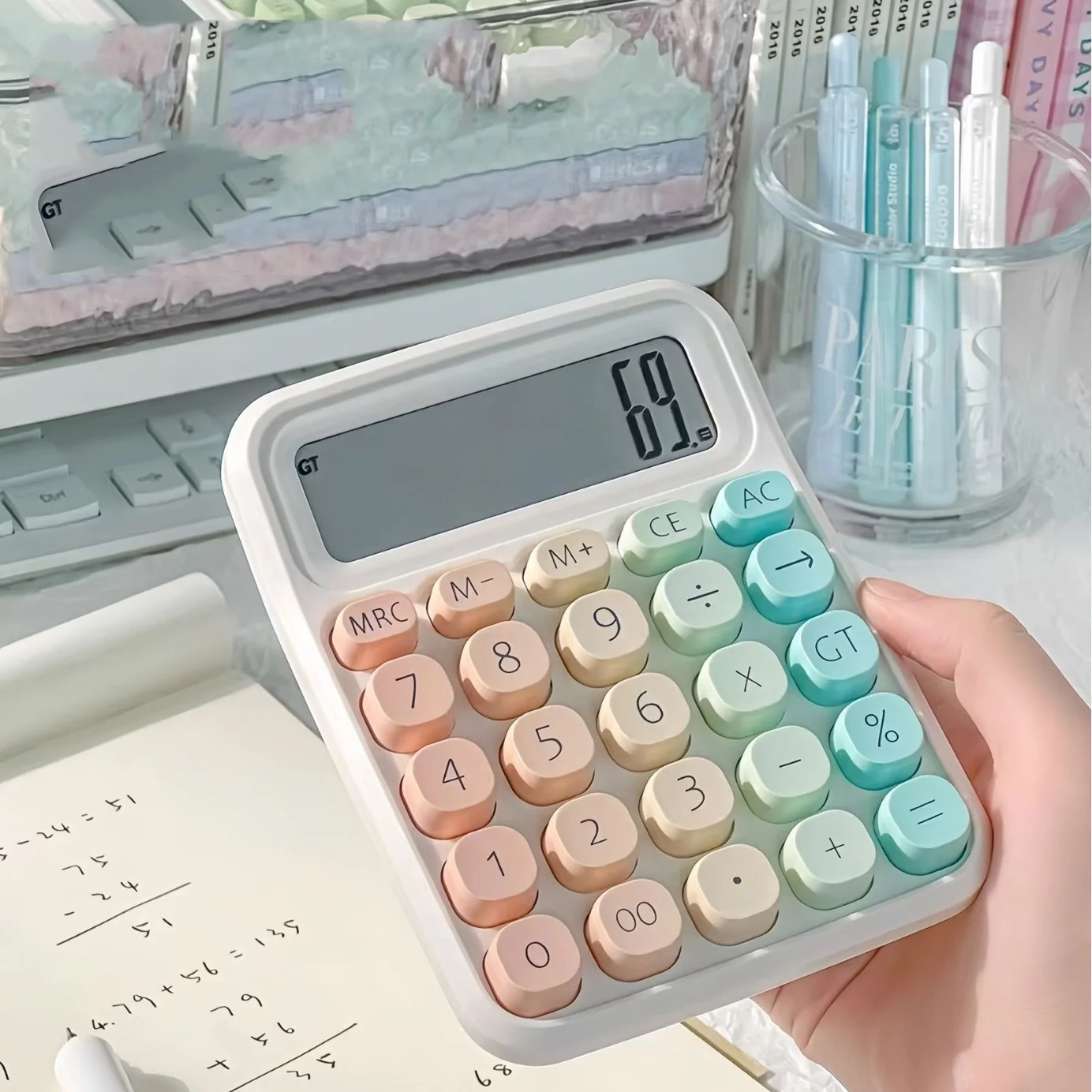 أزرار شاشة كبيرة متدرجة من الماكرون ، عالية القيمة ، اللون ، الكمبيوتر ، الأعمال التجارية ، الرياضيات ، الطلاب ، الأكثر مبيعًا ، 1: 1 #2