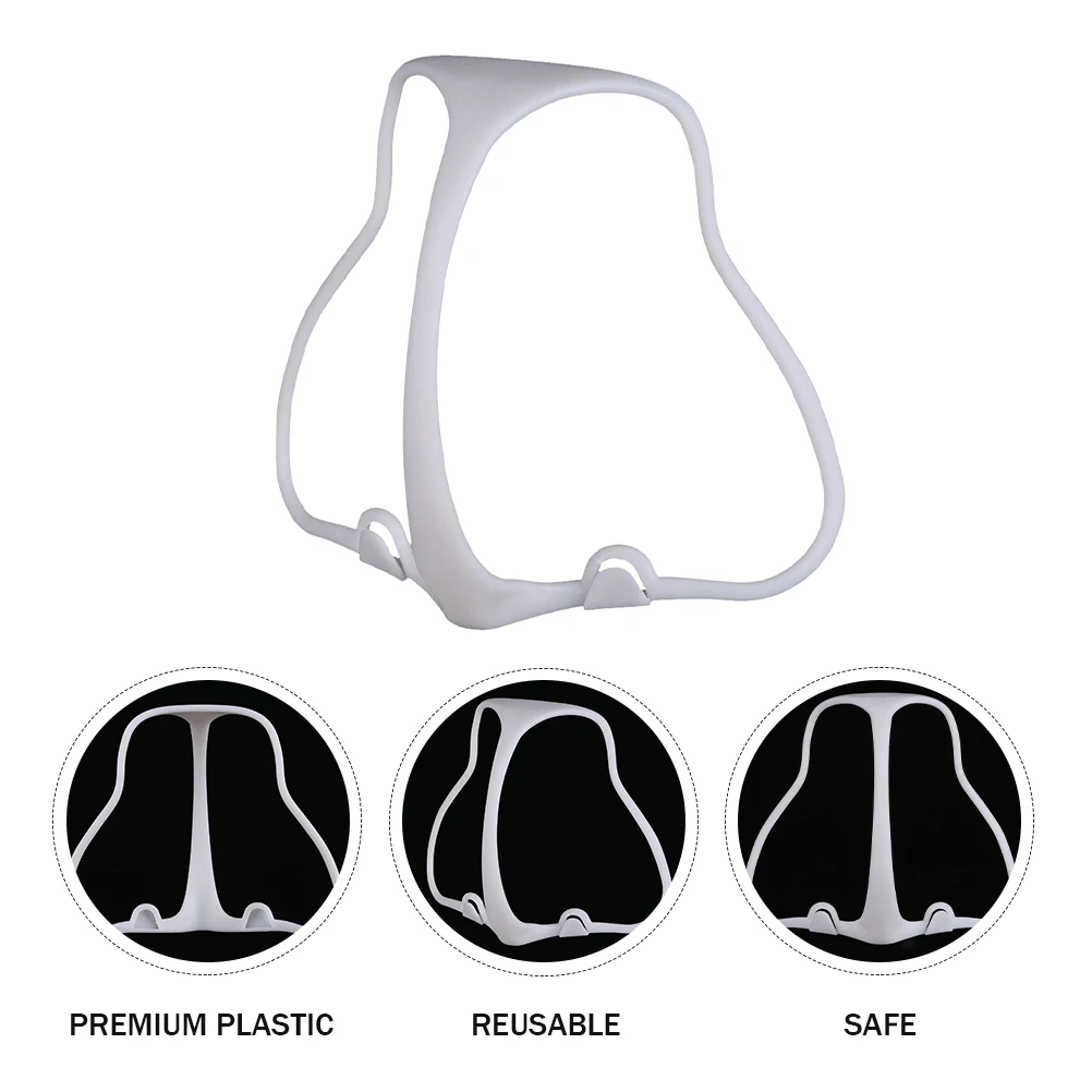 

10pcs Mask Support Frame White Plastic Reusable Durable Breathable Lipstick Protection Stand for Disposable Cloth DIY Masks