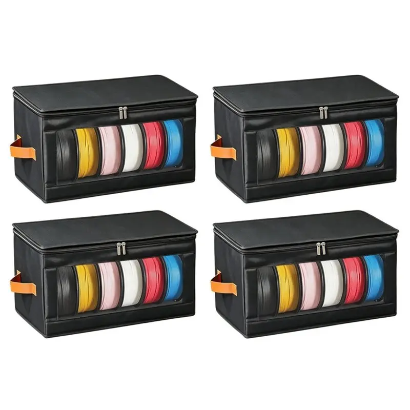 【Price Drop !!】4 Pack 3D Printer Filament Storage Box, Reusable Filament Container For 3D Printing, Holds Up To 24 Rolls