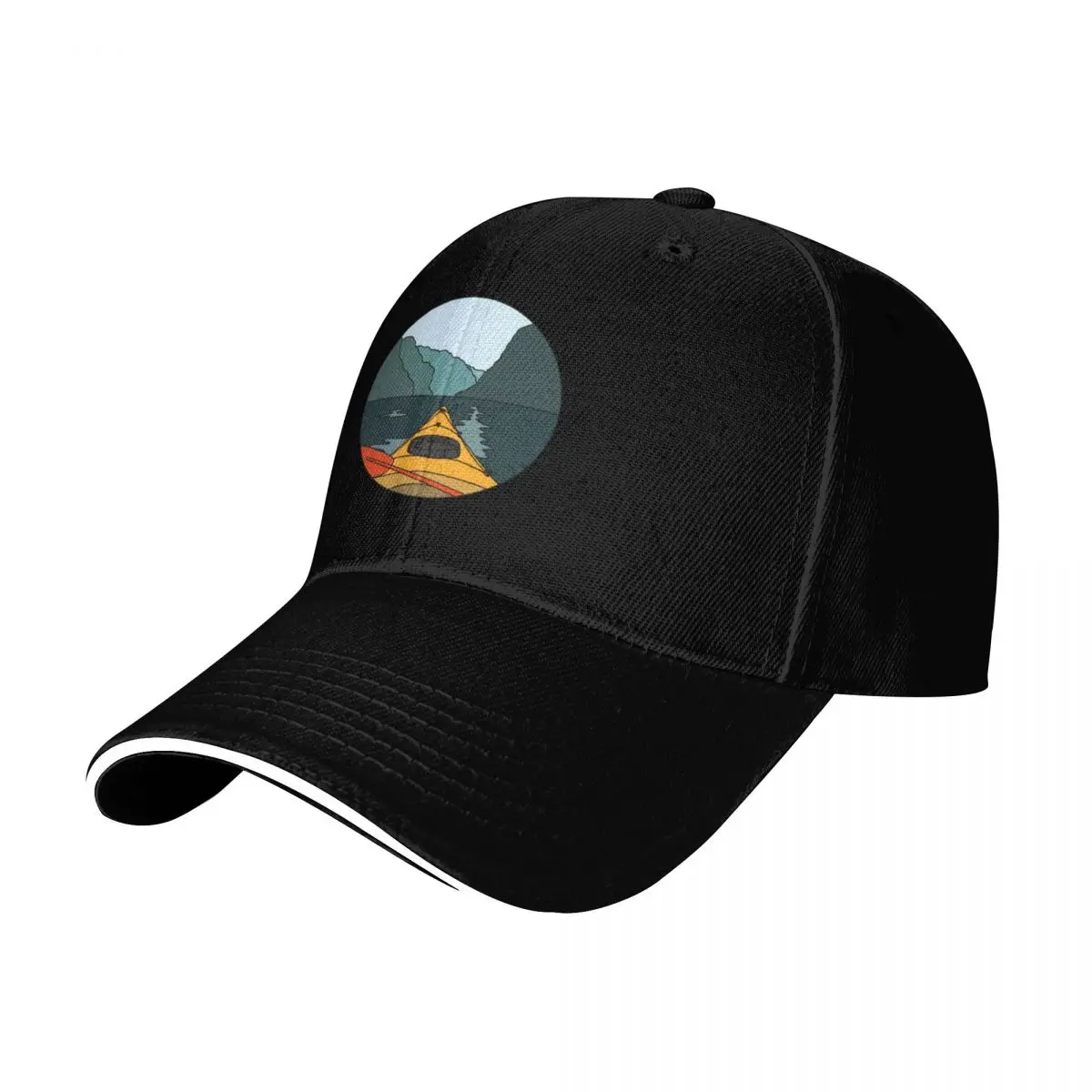 colorblock kayak Baseball Cap Sun Protection UPF 50+ Breathable Mesh Back Adjustable Buckle Closure
