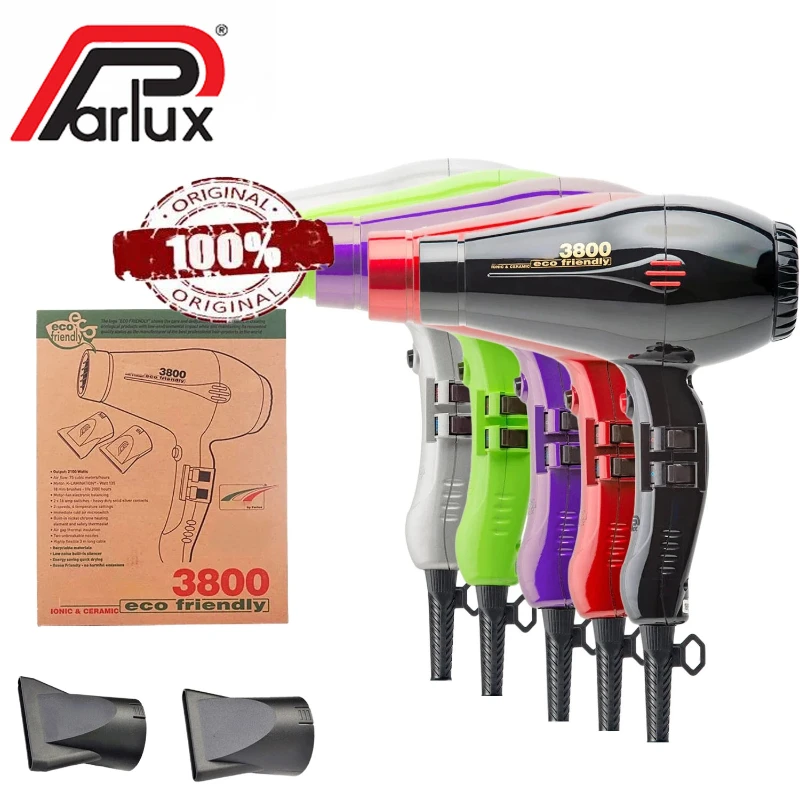 Parlux 3800 Original Professional Hair Dryer Negative Ion Ceramic Hot and Cold Wind Blow Dryer Powerful Wind for Parlux 3800