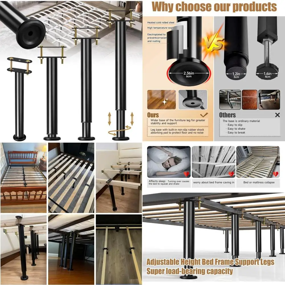 4 Pcs Adjustable Be… - image