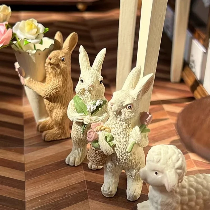 Bjd Ob11 Gsc Blyth Lol 미니 모델 인형 집 가구 액세서리 빈티지 식료품 점 토끼 꽃병 양고기 곰 고양이 개 물고기 탱크