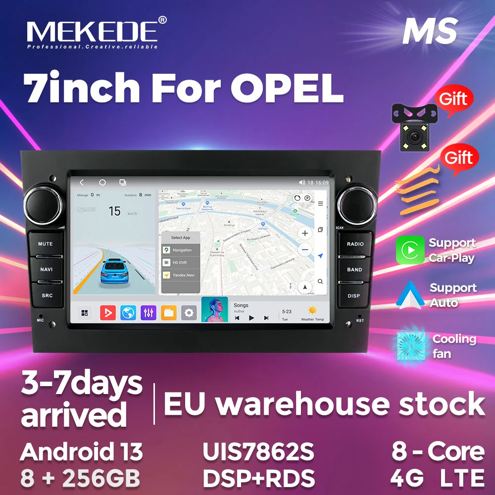 MEKEDE Car Android Radio For Opel Astra H J 2004 Vectra Vauxhall Antara Zafira Corsa 4G LTE DSP BT For Carplay Auto Multimedia