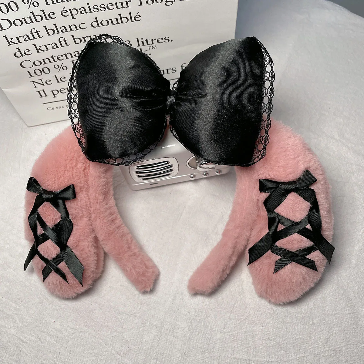 لطيف الكرتون سانريو الدانتيل عقال مرحبا كيتي Kuromi الأزياء إكسسوارات الشعر فتاة حلوة لوليتا أفخم القوس غطاء الرأس