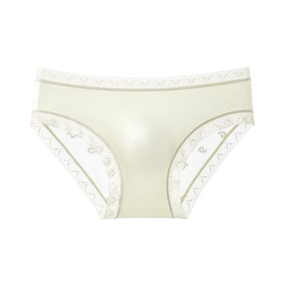 1pc Mens Underwear Ice Silk Lace Ultra-thin Briefs Featuring 3D Bulge Pouch Panties XL-4XL Large Size Breathable Pantie